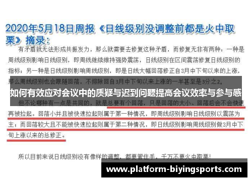 如何有效应对会议中的质疑与迟到问题提高会议效率与参与感