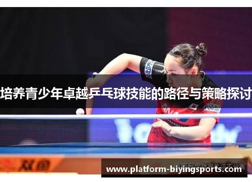培养青少年卓越乒乓球技能的路径与策略探讨